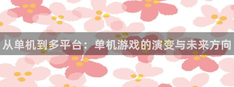奇亿娱乐4招商：从单机到多平台：单机游戏的演变与未来方向